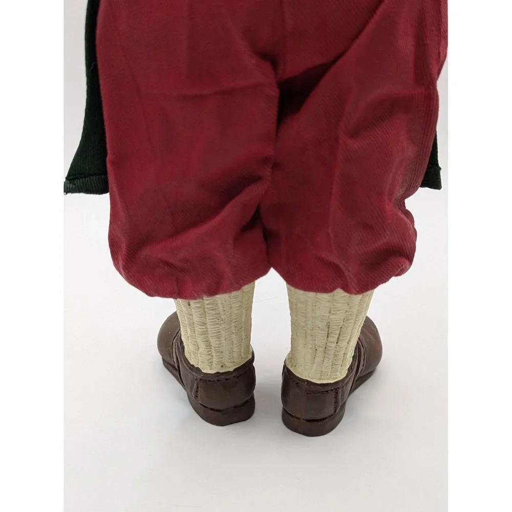 Fabric Mache Santa Toymaker Rocking Horse Paint Apron Visor 10.5